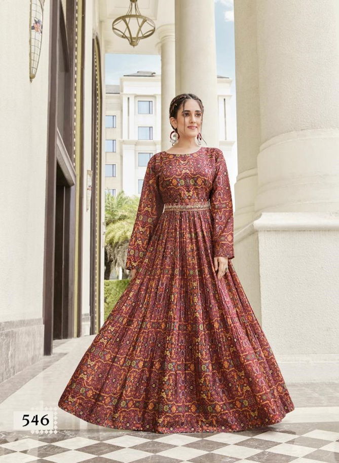 Mohini 545 To 609 Printed Readymade Gown Catalog
